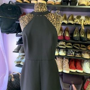 BCBG black halter jumpsuit